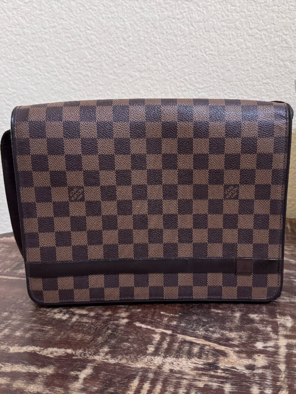 Louis Vuitton Broadway Damier Ebene Messenger Crossbody Bag + COA